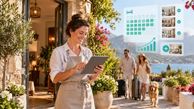 Alojamento que melhora a visibilidade e as reservas do seu hotel ou casa de hóspedes